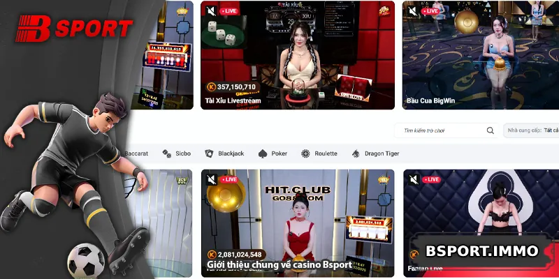 Giới thiệu chung về casino Bsport